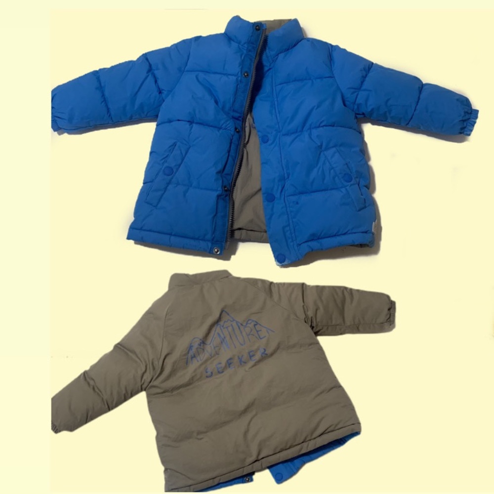BOYS ZARA REVERSIBLE PUFF JACKET